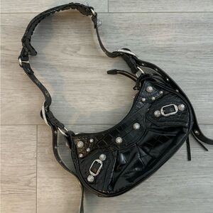 Balenciaga black shoulder with studs BAG